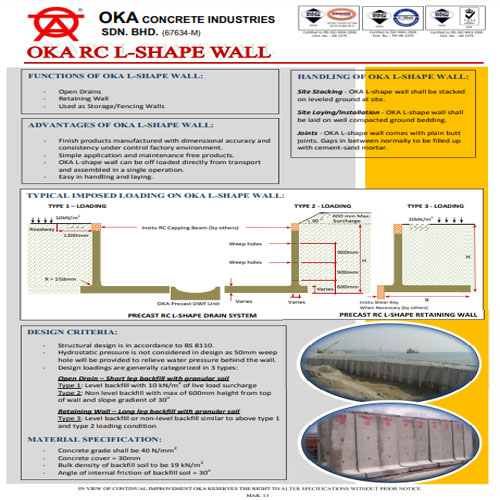 OKA RC L-Shape Wall